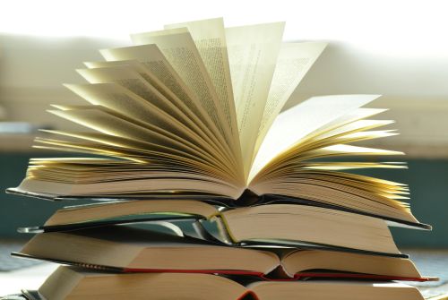 An illustration of open books symbolizing the joy of reading and expanding knowledge.