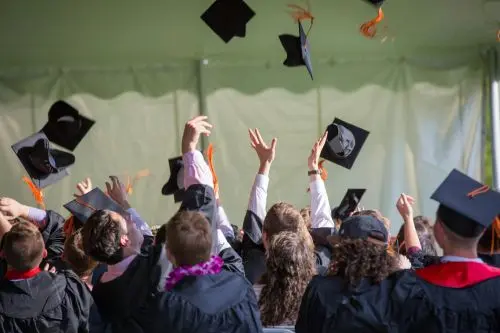 Egyetemisták diploma osztáson