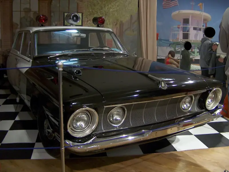 2007-es Amerikai Autócsodák Kiállítás Budapest, Westend City Center Plymouth Savoy Police Car-1961