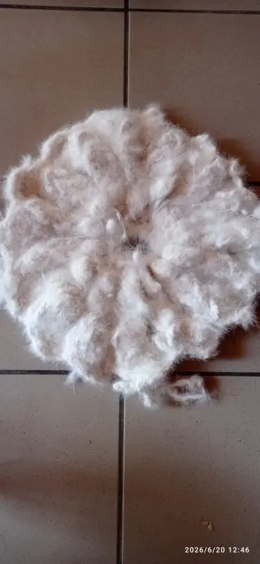A 47-centimeter round chiengora rug