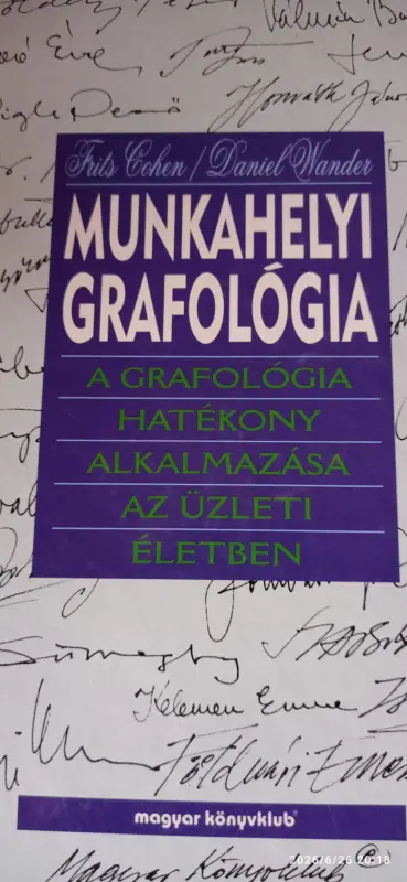 Munkahelyi grafológia könyv