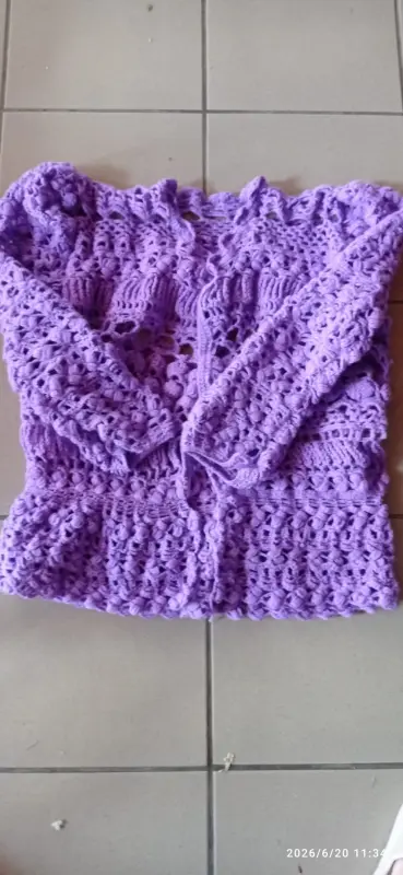 Croched purle cardigan